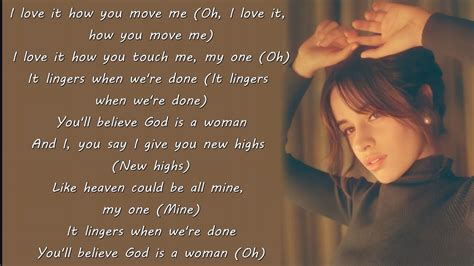 god is a woman lyrics|god is a woman camila cabello lyrics.